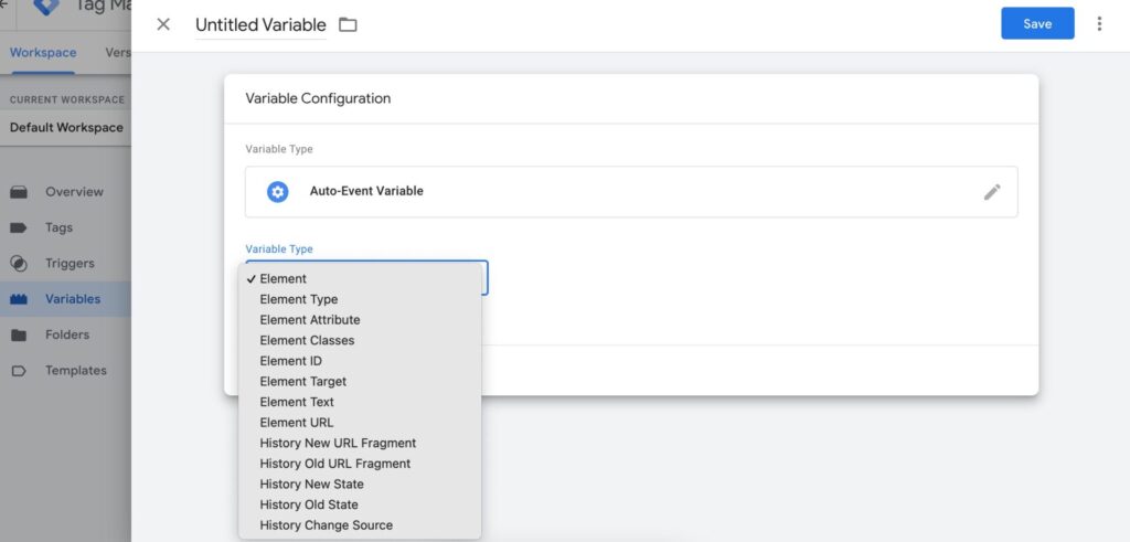 auto event variable